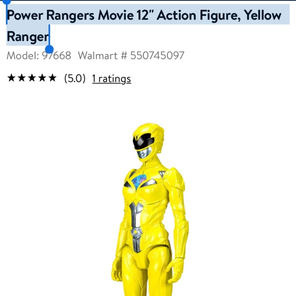 Yellow Power Ranger - Picture 5 of 8
